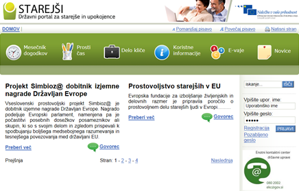 Državni portal za sarejše in upokojence